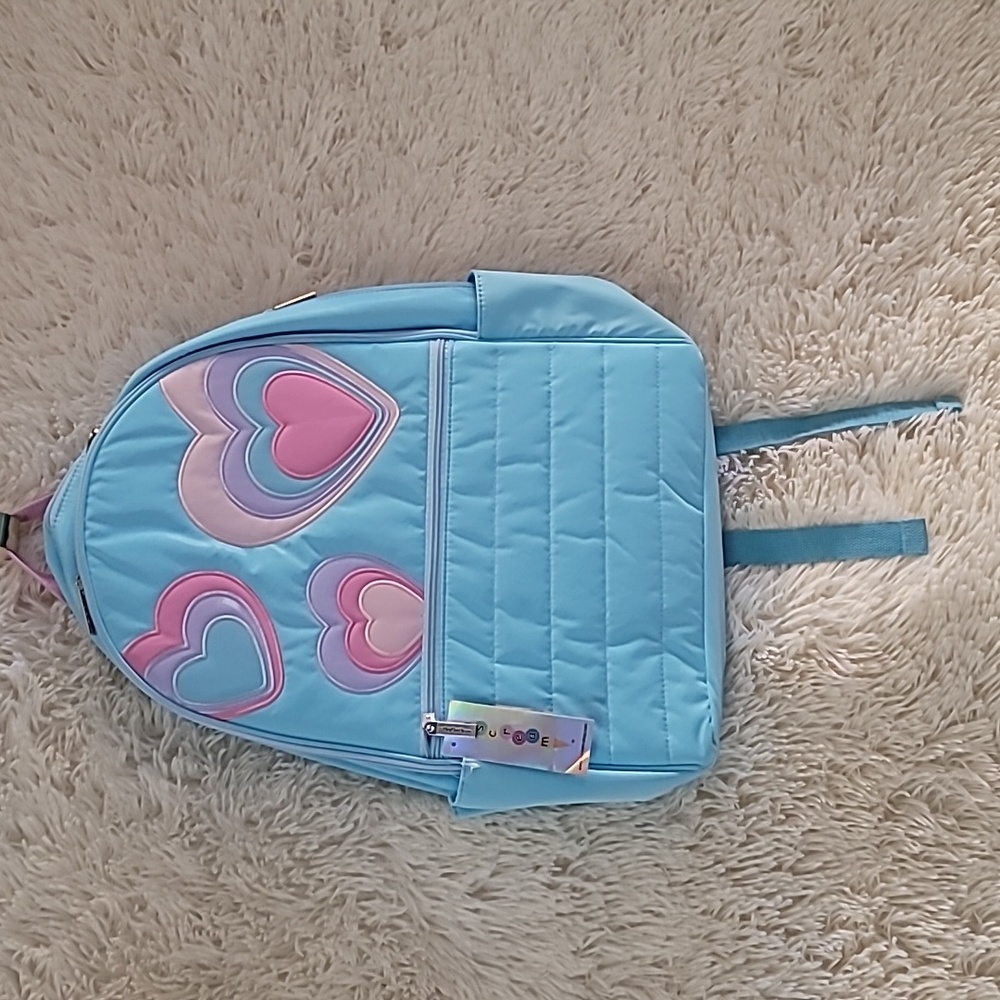 Iscream, Kids, Blue Backpack with Heart Design